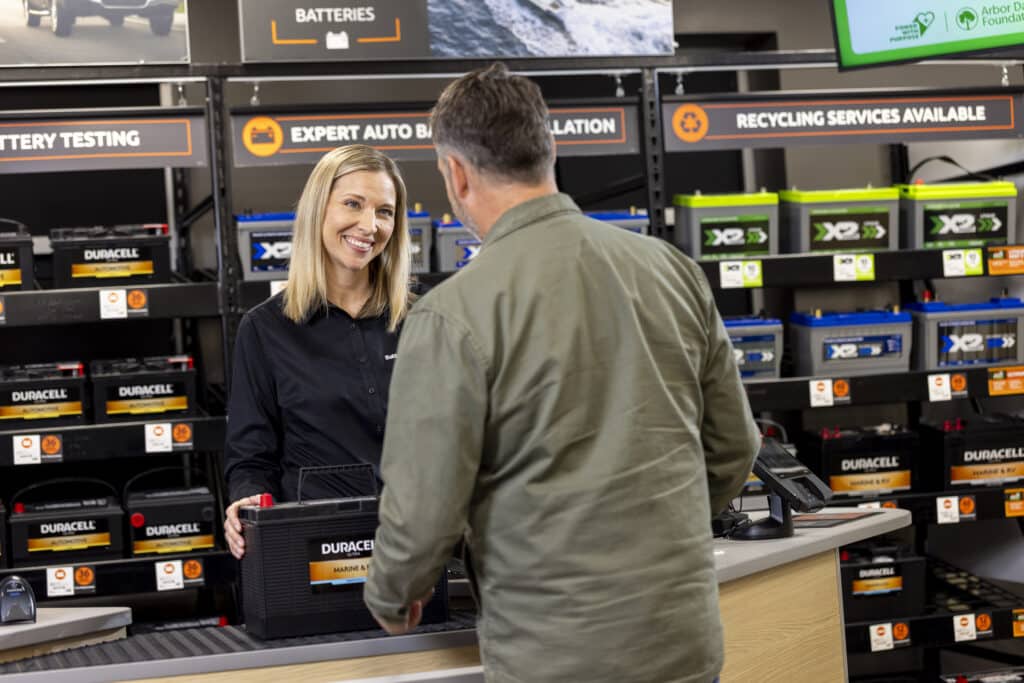 How Our Battery Franchise Is Overcoming Labor Inflation Through Commercial Sales 9 Brenda selling at POS